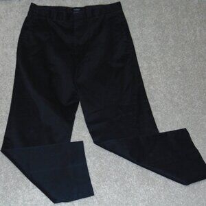 Dockers Mens Khaki Pant D3 36X32 Cotton Flat Front Classic Fit Navy Blue